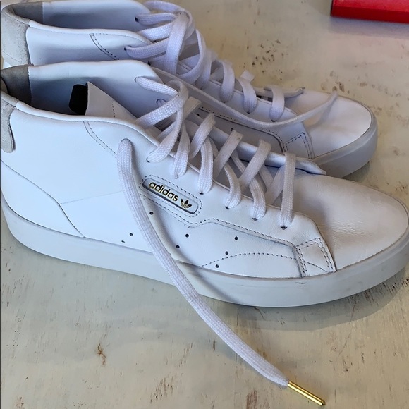 adidas originals women's sleek mid leather shoes